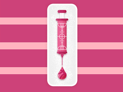 For the Love of the Game addict dribbble drug illustration sticker stickermule syringe texture