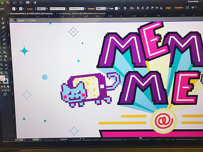 Its Gunna Drop! brand cat color event illustration logo meme