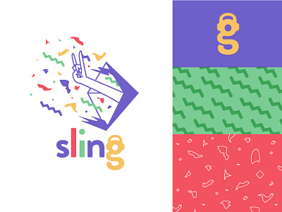 Sling Identity Board app brand concept board digital digital brand identity logo logo mark mobile music startup