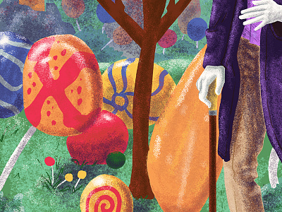 Sneak Peak Vol.2 candy design giclee illustration movie movie poster poster print texture willy wonka
