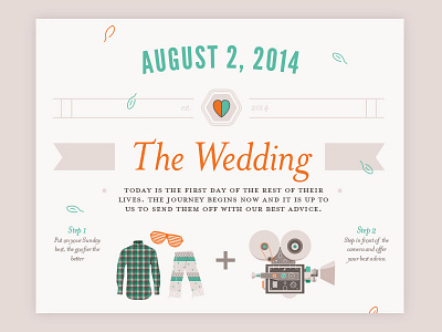 Wedding Sign: The Wedding camera clothing design graphic design icons memoir reception sign video wedding