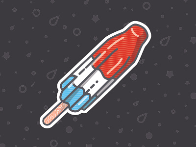Summer Bomb Sticker bomb pop design fun illustration popsicle sticker summer vector