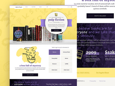 Homepage Concept box service design homepage literature ui visual design web design website