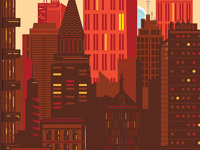 Matrix Buildings building city cityscape illustration poster vector we built this city