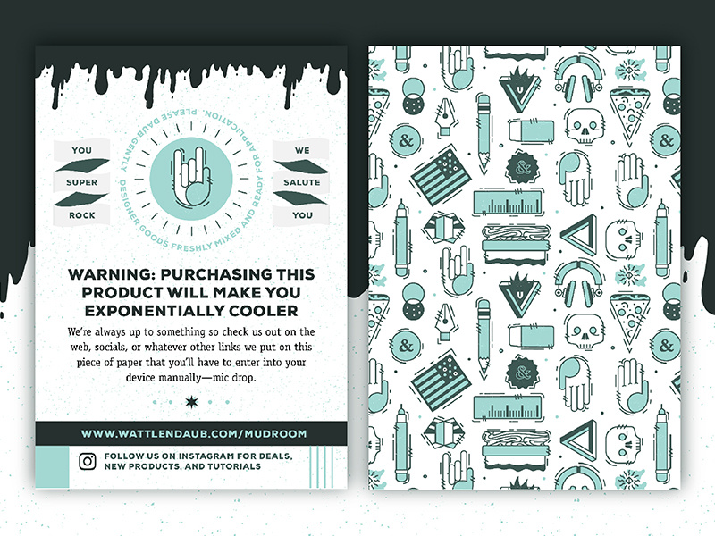 Sticker Insert card by Wattle & Daub on Dribbble