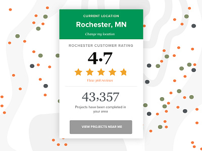 Rating And Review Card interaction map ratings reviews social ui ux visual design web web design