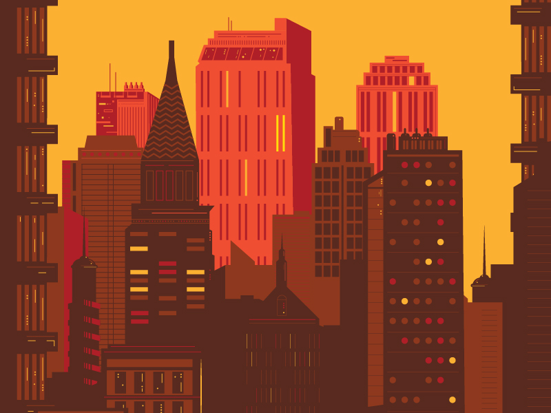 City Never Sleeps by Wattle & Daub on Dribbble