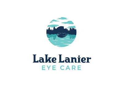 Lake Lanier Eye Care brand business design doctor eye identity illustration logo medical startup