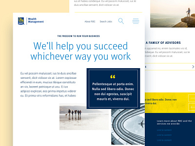 RBC Employee Experience design finance ui ux visual design wealth management web web design