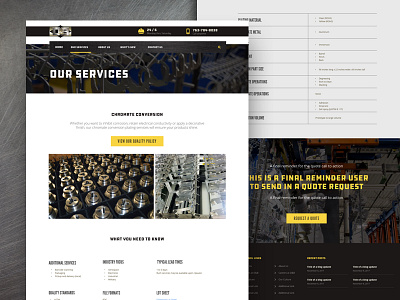 D&B Service Page design freelance metal plating sketch ui ux visual design web web design