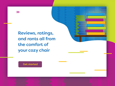 Book Review site branding design education reading summer reading ui visual design web web design