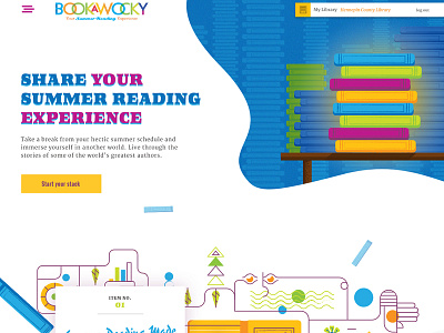 Bookawocky: Homepage brand branding design identity illustration ui ux visual design web web design