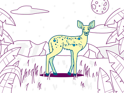 Deer animal deer illustration illustration series sticker sticker series tshirt vector woodland creature