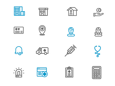 Health Icons design healthcare icon design icon set icons icons by alfredo line based medical web web design