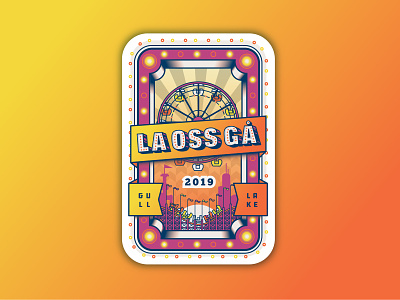 La Oss Ga Event Logo badge badge logo branding carnival design event event branding event design logo poster state fair vector vector illustration