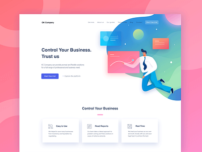 Landing page reborn illustration