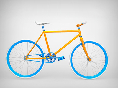 Mint Fixie 3d bicycle bike fixie modeling post production render