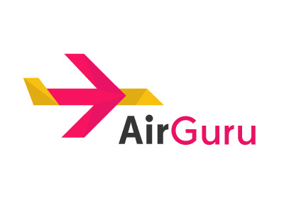 Airguru logo draft air guru plane ticket travel