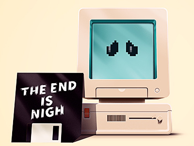 The End Is Nigh comic floppy pc retro