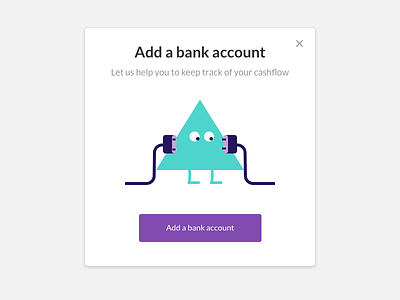 Adding a bank account character hr management mascot