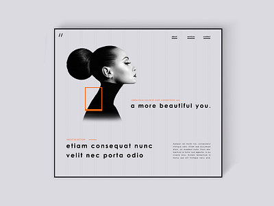 a more beautiful you. beauty beauty salon design minimal ui uiux uiuxdesign web webdesign website