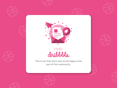 Hello Dribbble, we are Livepage! debut debutshot dribble email first hello illustration letter thanks