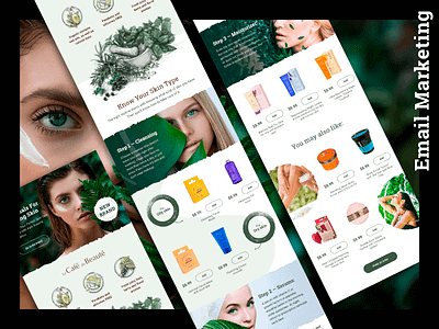 Cosmetic letter branding cosmetic design dribble ecommerce email food green illustration letter marketing nature organic souvenir ui vector