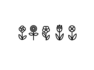 Flowers flower garden icon illustration