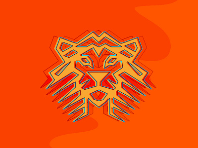 Acid Lion best design branding color creative design fibonacci leon lines lion lion king logo mexican minimal minimalist vector yellow