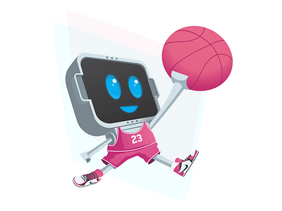 Whether it's a layup or a dunk, you always have to Dribbble!