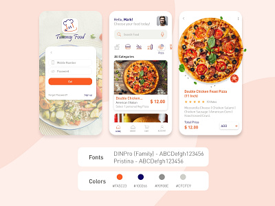 Food App design food app design food app ui foodapp illustration logo ui ui design