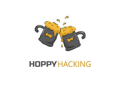 Hoppy Hacking design illustration logo vector