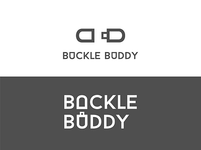 Buckle Buddy branding design logo type typography vector