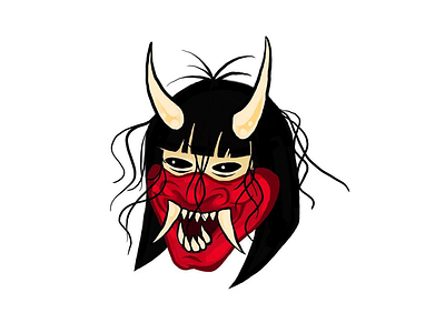 Hannya Mask hannya mask ipad pro. japan japanese mask