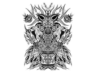 Summoning Ritual demon design evil illustration ipad pro magic sax witchcraft wizard