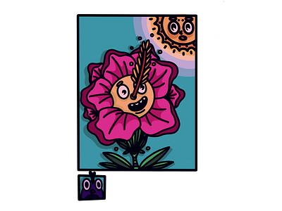 Flower Power cartoon comic comic strip flower ipadpro life nature pidgeon procreate saax sun