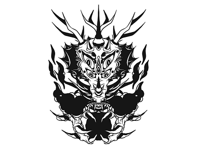 Dark Orb demon dragon god illustration ipad pro magic medival nature