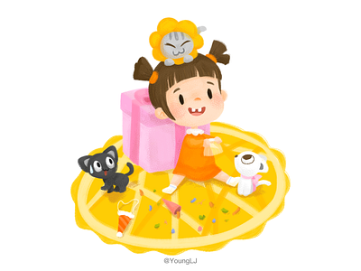 Pets Party design illustration party pet