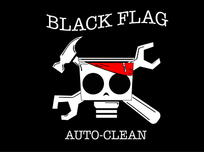 Garage store logo black flag digitalart illustrator logo logo design logodesign pirate