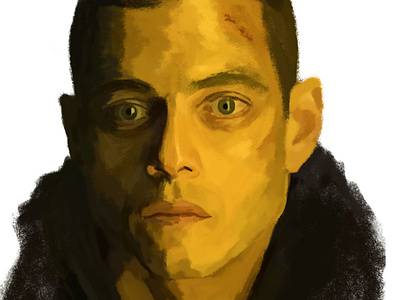 Rami Malek digital art digital painting digital portrait