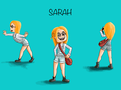 Sarah Character design characterdesign children digitalart illustration