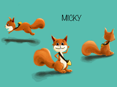 Character design Micky animal character design cute digitalart