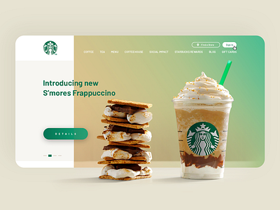 Starbucks — Landing Page Redesign coffee concept homepage landing page redesign starbucks ui ux website website design