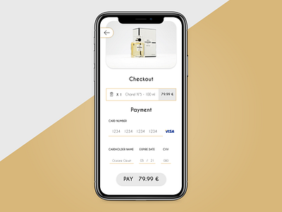 DailyUI : 002 // Credit Card Checkout Page