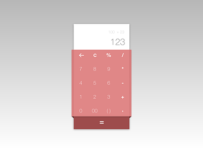 DailyUI : 004 // Calculator