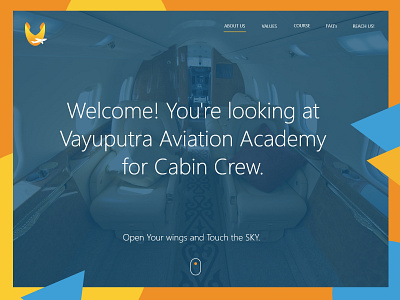 Vayuputra Aviation Academy animation branding graphic design logo motion graphics ui