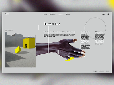 Tsamo art illustration minimal type typography ui ux web website