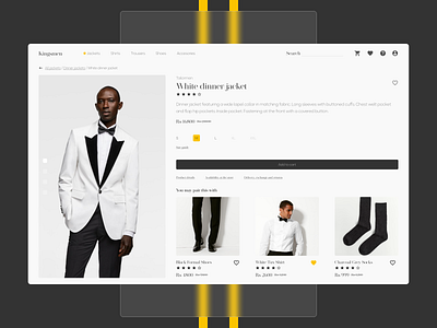 Product Detail Page Concept - Kingsmen