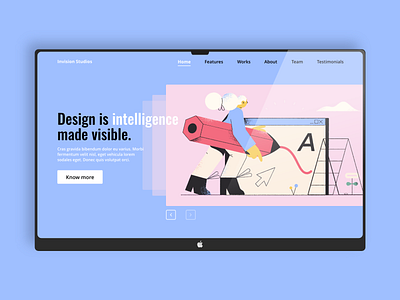 Website banner concept - Invision Studios