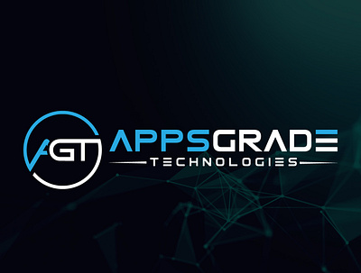 AppsGrade Technologies brand branding design flat illustration illustrator logo minimal typography vector
